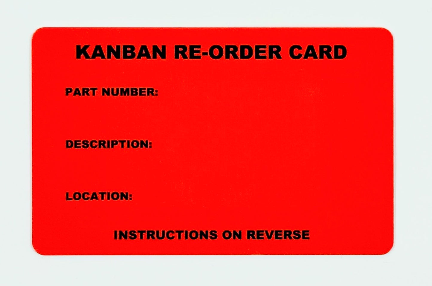 NFC Smart Kanban Reorder Card CR80